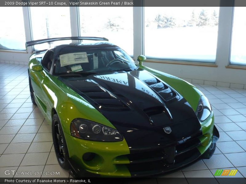 Viper Snakeskin Green Pearl / Black 2009 Dodge Viper SRT-10 Coupe