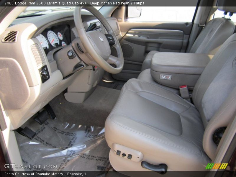 Deep Molten Red Pearl / Taupe 2005 Dodge Ram 2500 Laramie Quad Cab 4x4