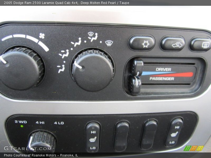 Deep Molten Red Pearl / Taupe 2005 Dodge Ram 2500 Laramie Quad Cab 4x4