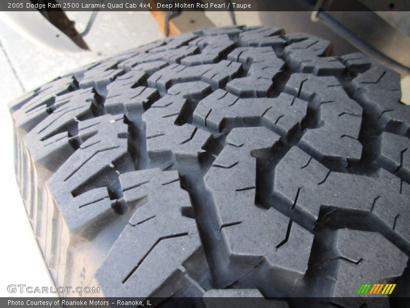 Deep Molten Red Pearl / Taupe 2005 Dodge Ram 2500 Laramie Quad Cab 4x4