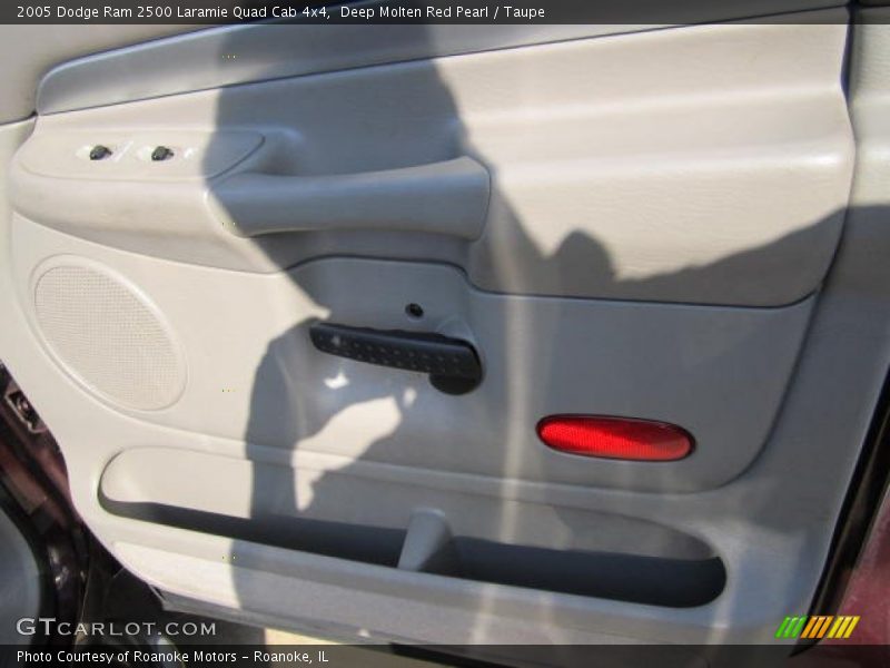 Deep Molten Red Pearl / Taupe 2005 Dodge Ram 2500 Laramie Quad Cab 4x4
