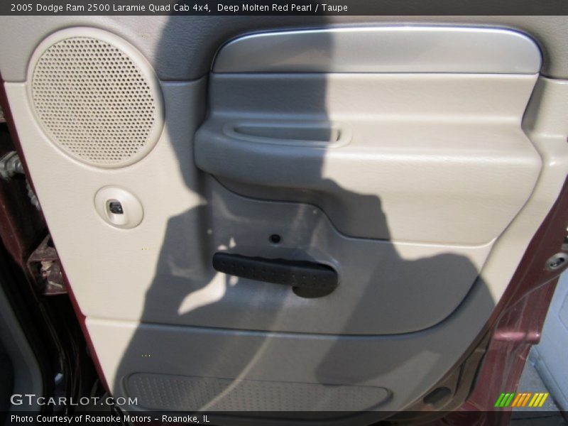 Deep Molten Red Pearl / Taupe 2005 Dodge Ram 2500 Laramie Quad Cab 4x4
