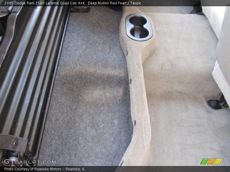 Deep Molten Red Pearl / Taupe 2005 Dodge Ram 2500 Laramie Quad Cab 4x4