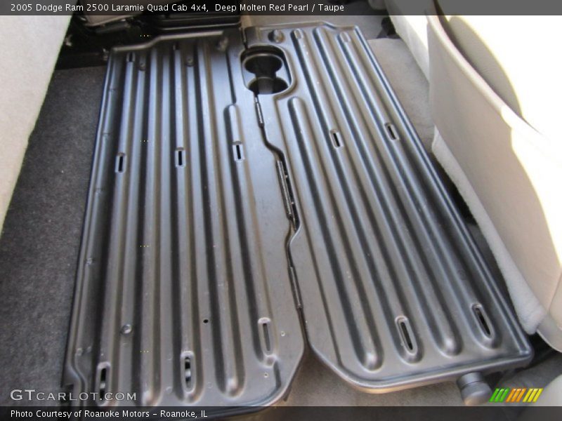 Deep Molten Red Pearl / Taupe 2005 Dodge Ram 2500 Laramie Quad Cab 4x4