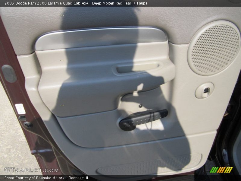 Deep Molten Red Pearl / Taupe 2005 Dodge Ram 2500 Laramie Quad Cab 4x4