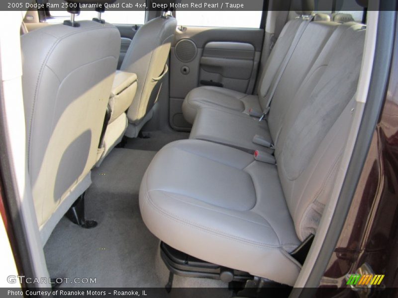 Deep Molten Red Pearl / Taupe 2005 Dodge Ram 2500 Laramie Quad Cab 4x4