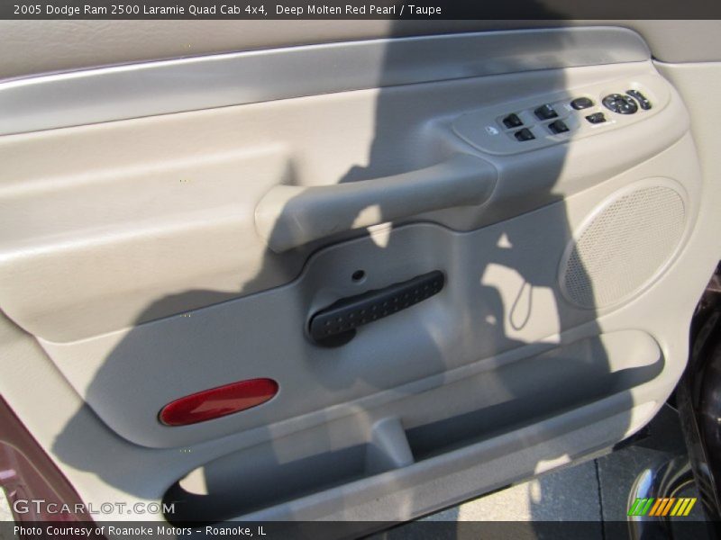 Deep Molten Red Pearl / Taupe 2005 Dodge Ram 2500 Laramie Quad Cab 4x4