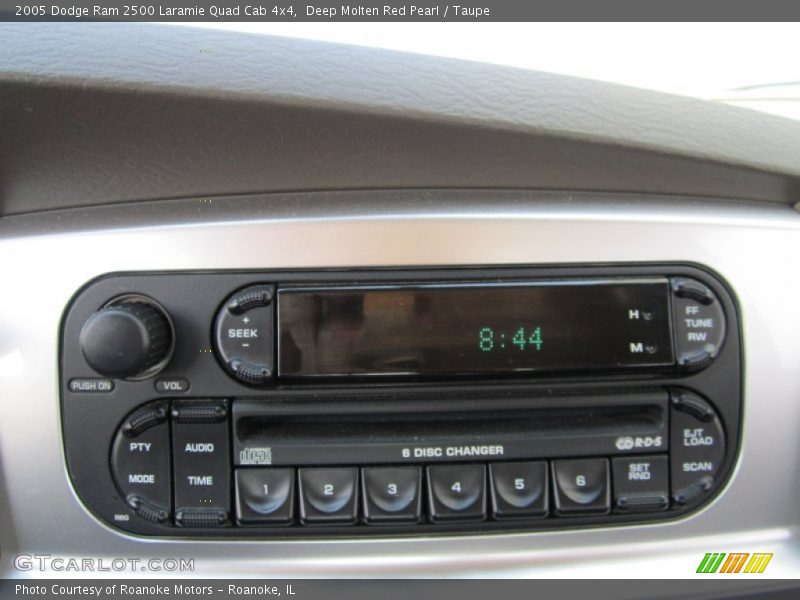 Deep Molten Red Pearl / Taupe 2005 Dodge Ram 2500 Laramie Quad Cab 4x4