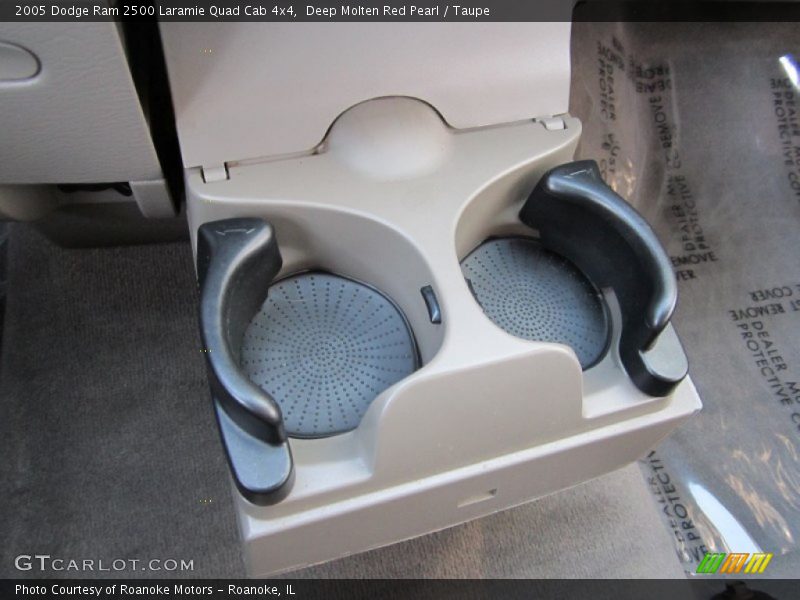 Deep Molten Red Pearl / Taupe 2005 Dodge Ram 2500 Laramie Quad Cab 4x4