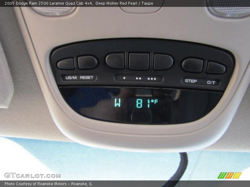 Deep Molten Red Pearl / Taupe 2005 Dodge Ram 2500 Laramie Quad Cab 4x4