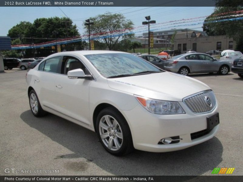 White Diamond Tricoat / Titanium 2012 Buick LaCrosse FWD