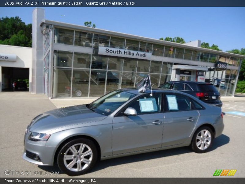 Quartz Grey Metallic / Black 2009 Audi A4 2.0T Premium quattro Sedan