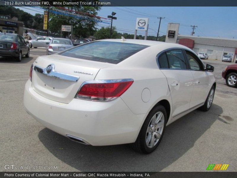 White Diamond Tricoat / Titanium 2012 Buick LaCrosse FWD