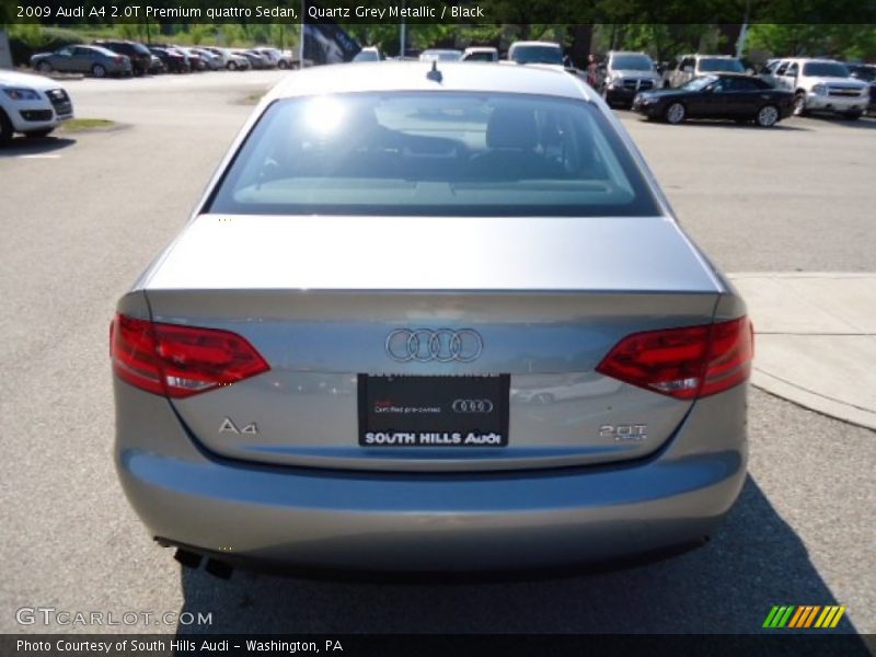 Quartz Grey Metallic / Black 2009 Audi A4 2.0T Premium quattro Sedan