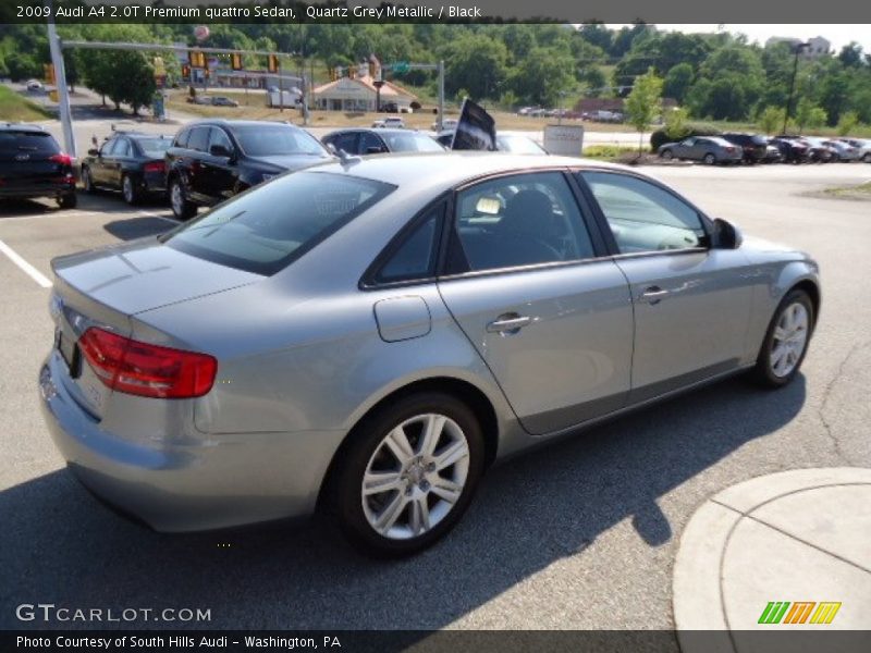 Quartz Grey Metallic / Black 2009 Audi A4 2.0T Premium quattro Sedan