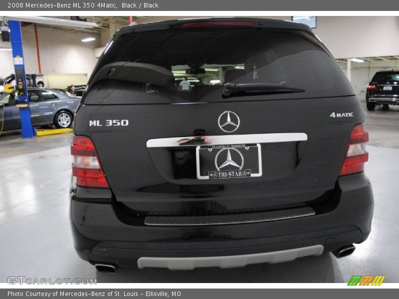 Black / Black 2008 Mercedes-Benz ML 350 4Matic