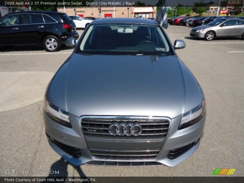 Quartz Grey Metallic / Black 2009 Audi A4 2.0T Premium quattro Sedan