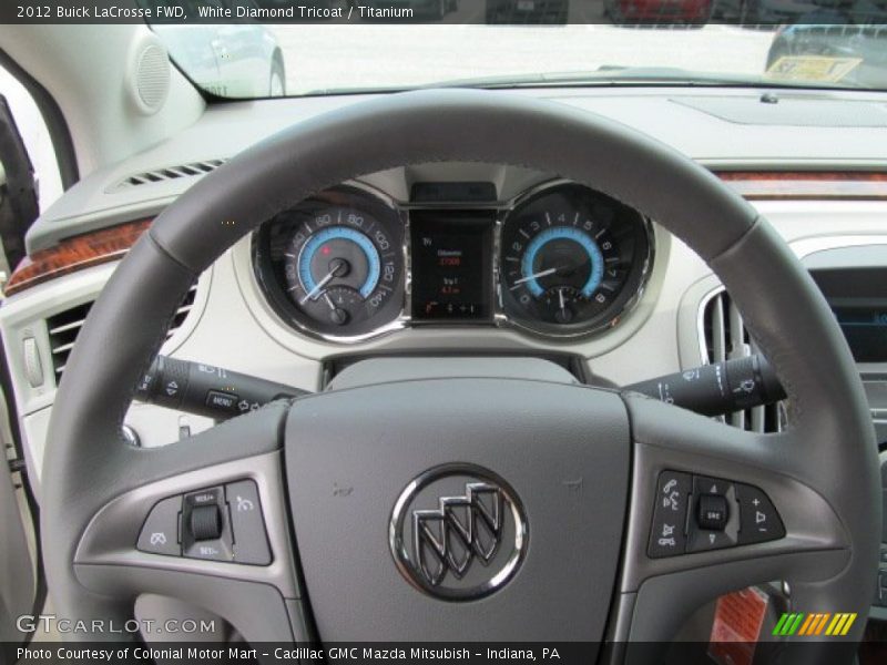 White Diamond Tricoat / Titanium 2012 Buick LaCrosse FWD