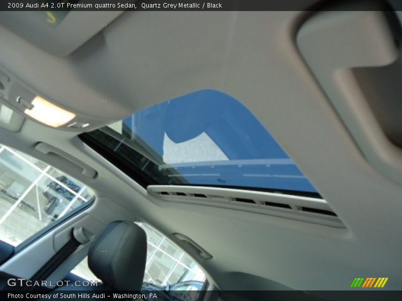 Quartz Grey Metallic / Black 2009 Audi A4 2.0T Premium quattro Sedan