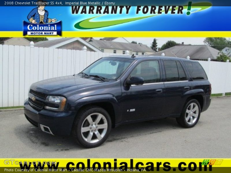 Imperial Blue Metallic / Ebony 2008 Chevrolet TrailBlazer SS 4x4
