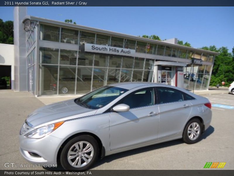 Radiant Silver / Gray 2011 Hyundai Sonata GLS
