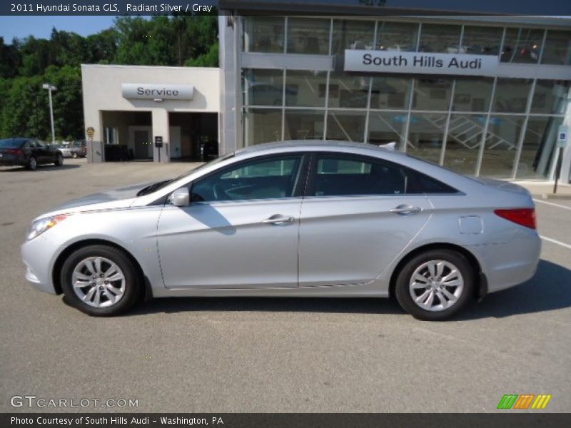 Radiant Silver / Gray 2011 Hyundai Sonata GLS