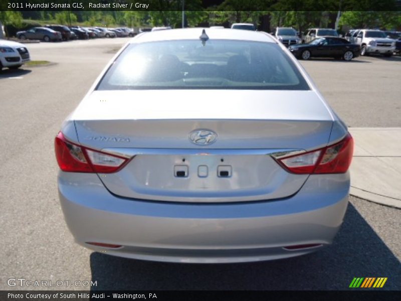 Radiant Silver / Gray 2011 Hyundai Sonata GLS