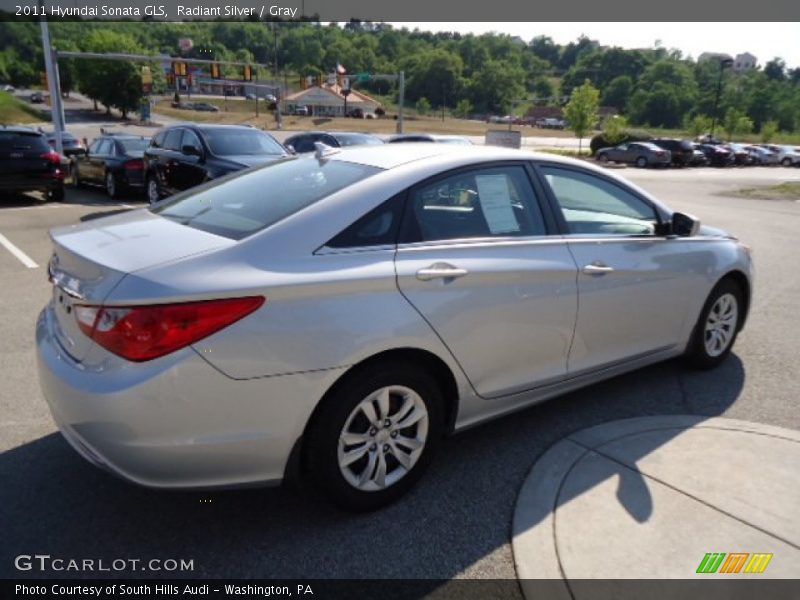 Radiant Silver / Gray 2011 Hyundai Sonata GLS