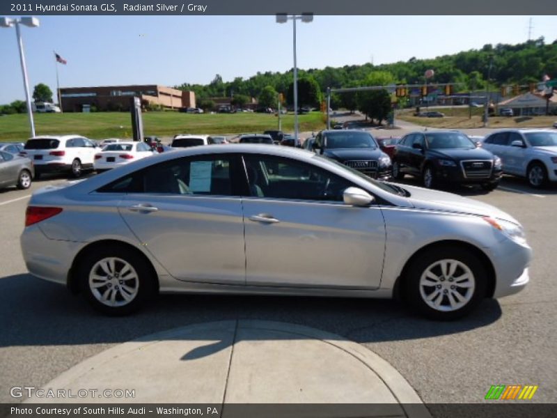 Radiant Silver / Gray 2011 Hyundai Sonata GLS