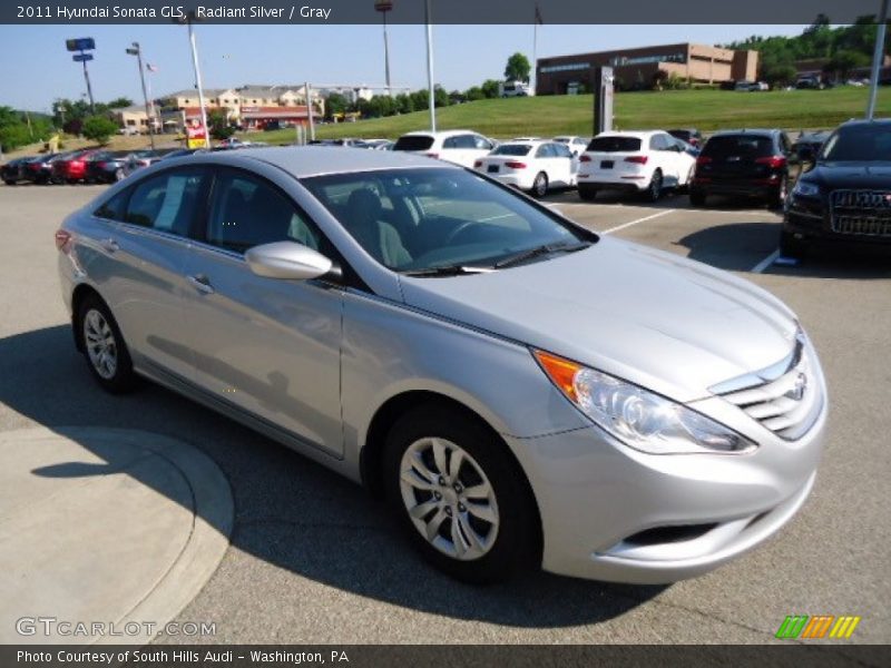 Radiant Silver / Gray 2011 Hyundai Sonata GLS