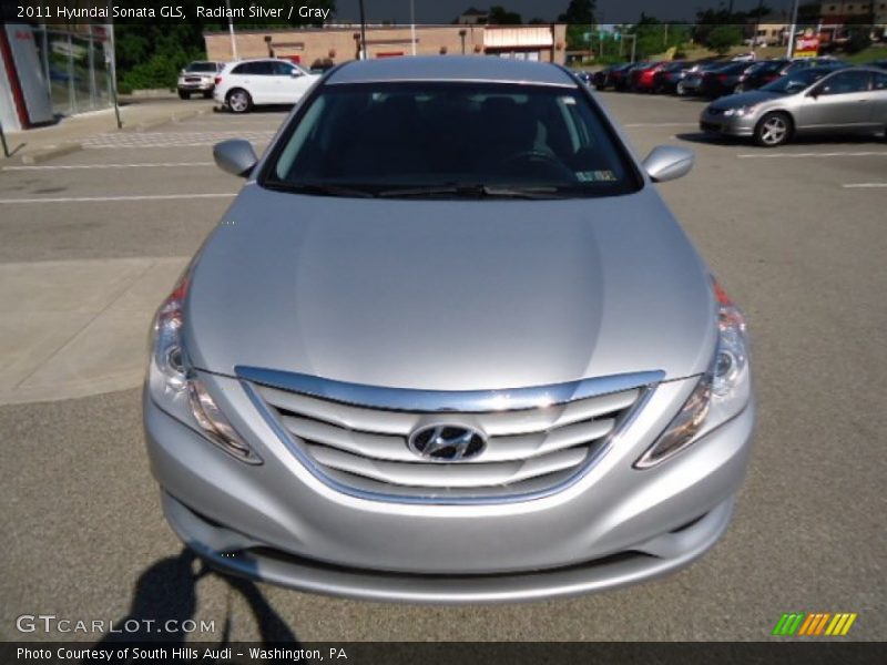 Radiant Silver / Gray 2011 Hyundai Sonata GLS