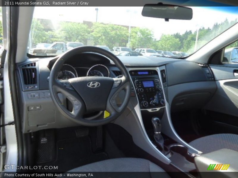 Radiant Silver / Gray 2011 Hyundai Sonata GLS