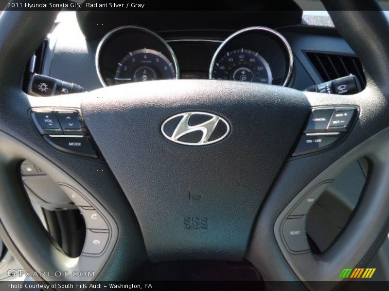 Radiant Silver / Gray 2011 Hyundai Sonata GLS