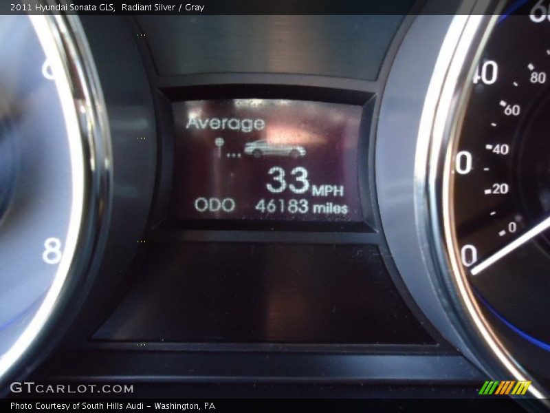 Radiant Silver / Gray 2011 Hyundai Sonata GLS