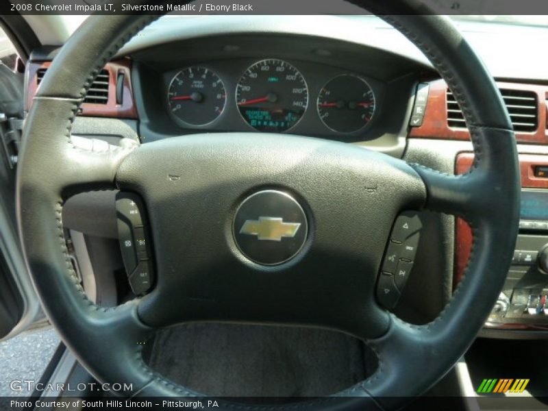 Silverstone Metallic / Ebony Black 2008 Chevrolet Impala LT
