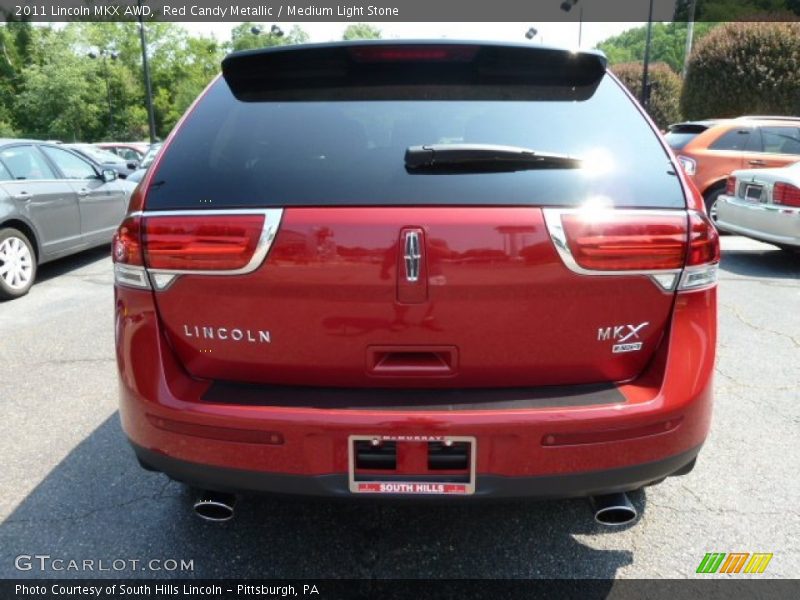 Red Candy Metallic / Medium Light Stone 2011 Lincoln MKX AWD