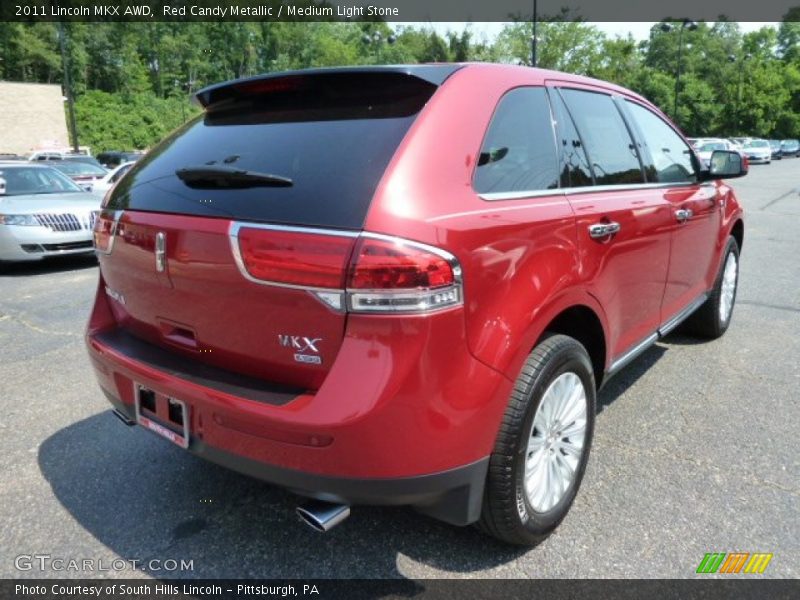Red Candy Metallic / Medium Light Stone 2011 Lincoln MKX AWD