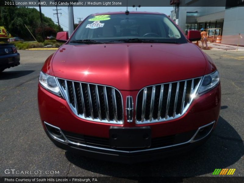 Red Candy Metallic / Medium Light Stone 2011 Lincoln MKX AWD