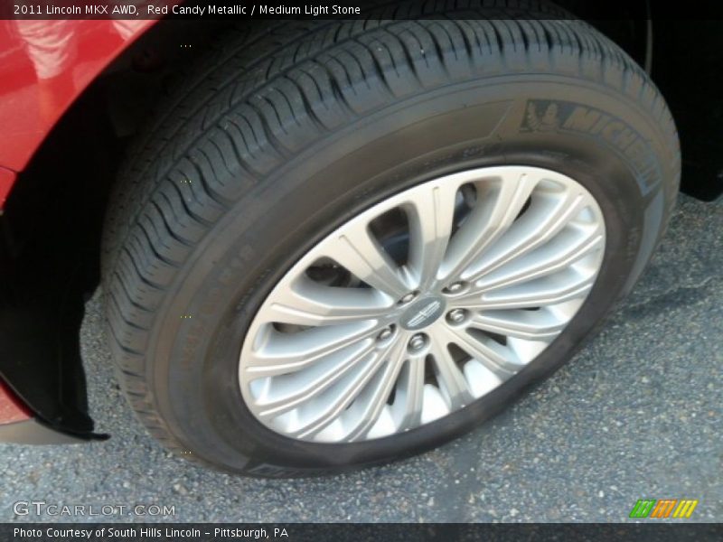 Red Candy Metallic / Medium Light Stone 2011 Lincoln MKX AWD