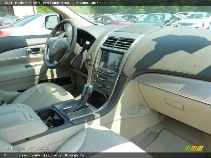 Red Candy Metallic / Medium Light Stone 2011 Lincoln MKX AWD