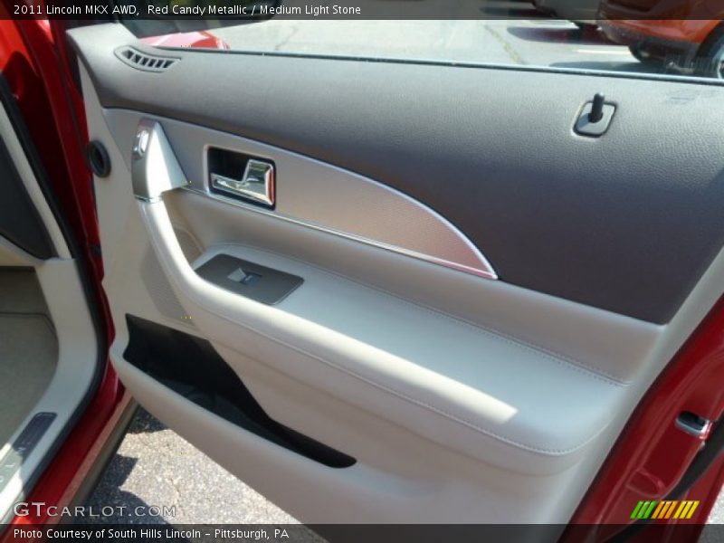 Red Candy Metallic / Medium Light Stone 2011 Lincoln MKX AWD
