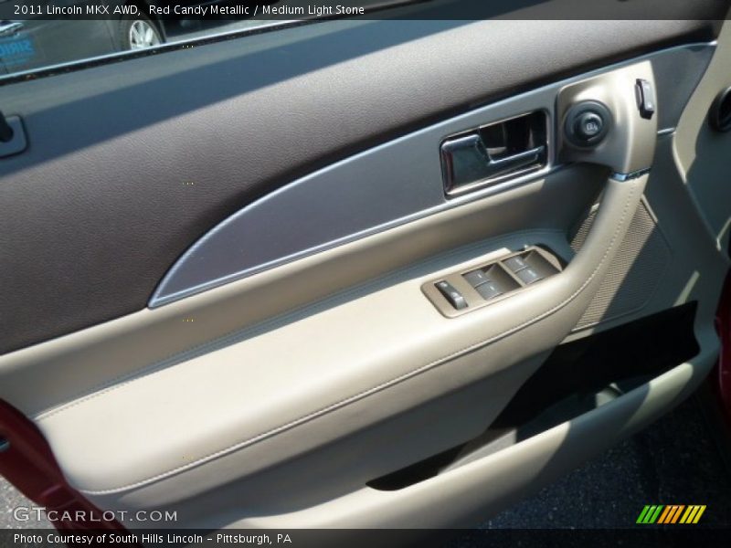Red Candy Metallic / Medium Light Stone 2011 Lincoln MKX AWD