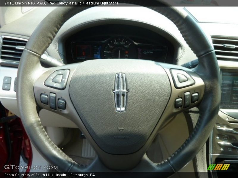 Red Candy Metallic / Medium Light Stone 2011 Lincoln MKX AWD