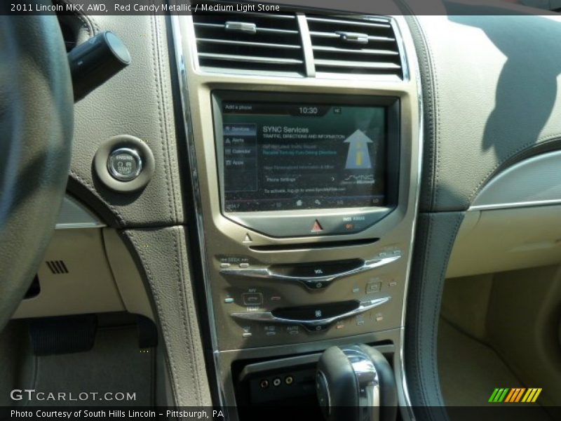 Red Candy Metallic / Medium Light Stone 2011 Lincoln MKX AWD
