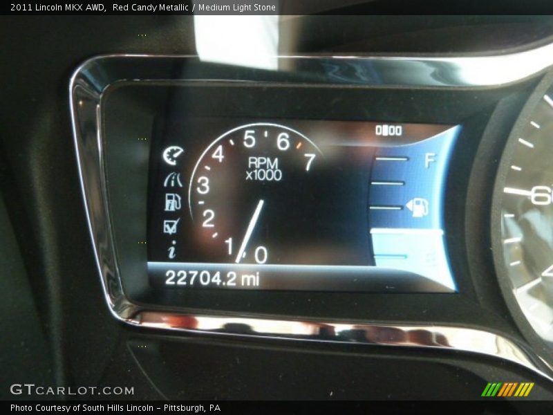 Red Candy Metallic / Medium Light Stone 2011 Lincoln MKX AWD