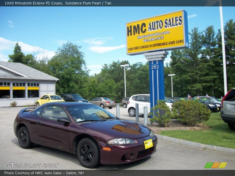 Sundance Plum Pearl / Tan 1999 Mitsubishi Eclipse RS Coupe