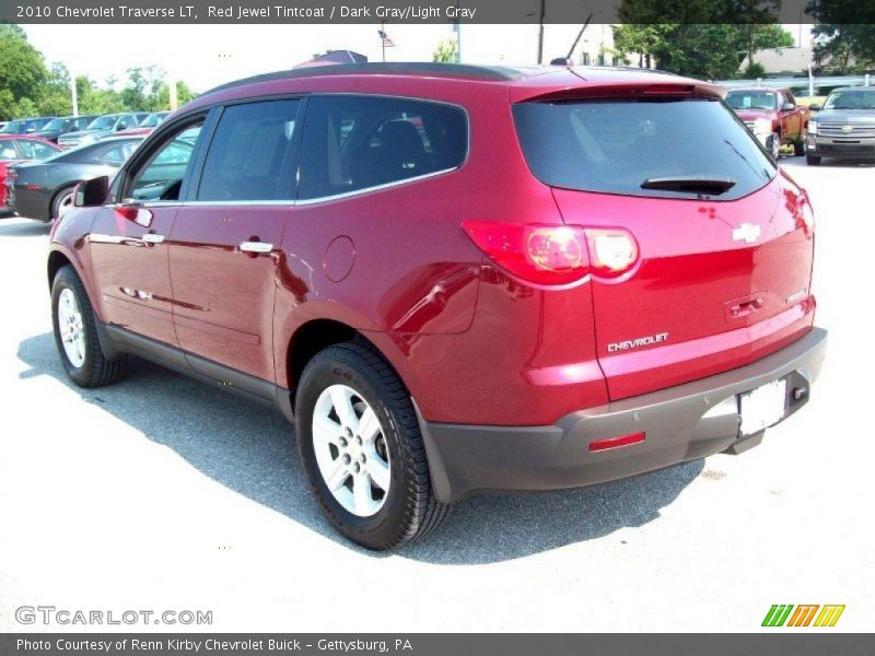 Red Jewel Tintcoat / Dark Gray/Light Gray 2010 Chevrolet Traverse LT