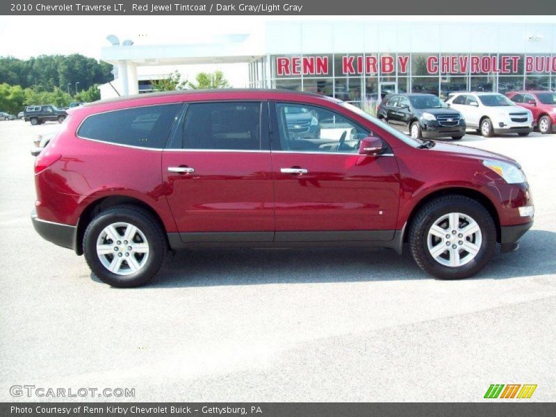 Red Jewel Tintcoat / Dark Gray/Light Gray 2010 Chevrolet Traverse LT