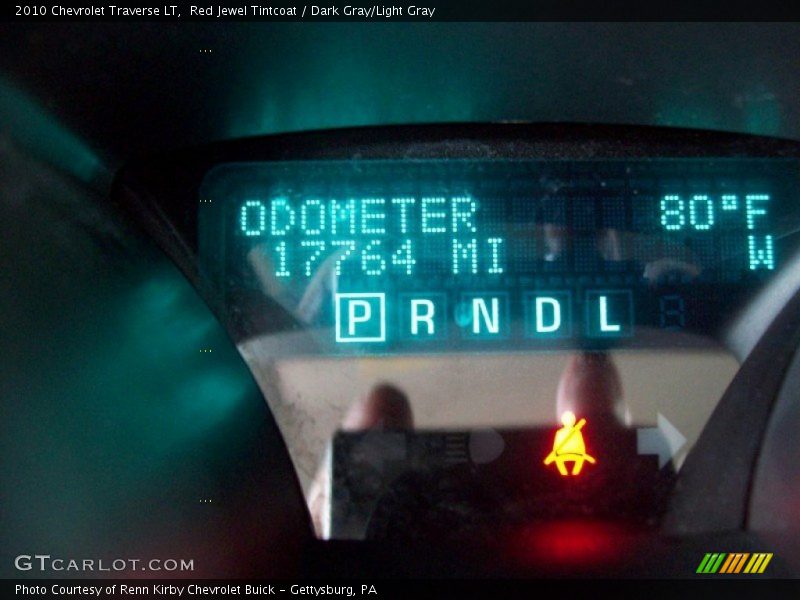 Red Jewel Tintcoat / Dark Gray/Light Gray 2010 Chevrolet Traverse LT