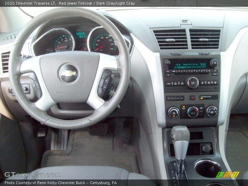 Red Jewel Tintcoat / Dark Gray/Light Gray 2010 Chevrolet Traverse LT